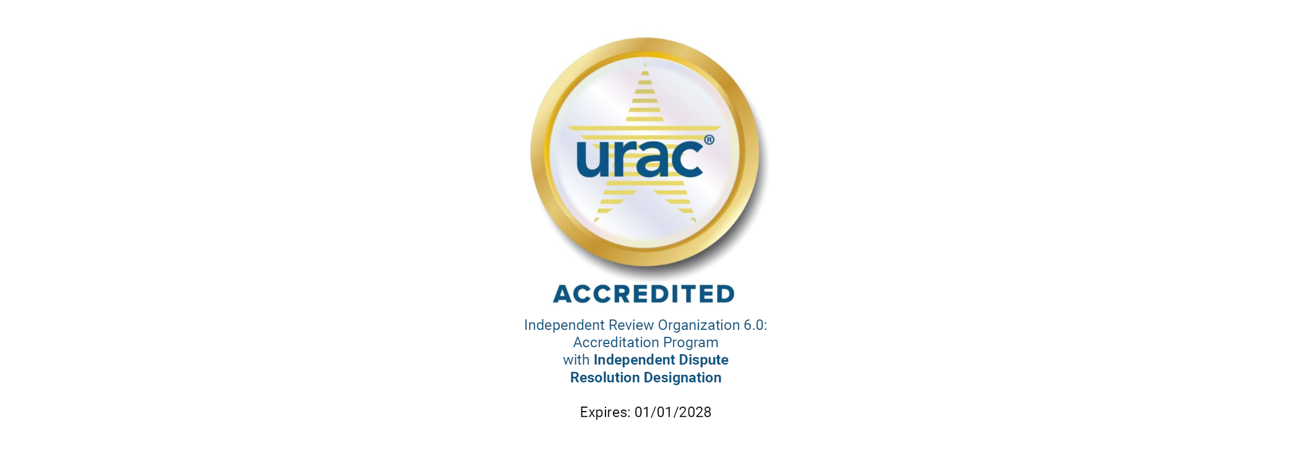 FHAS Becomes First Organization to Receive URAC Designation in Independent Dispute Resolution - Image URAC IDR 2028 full